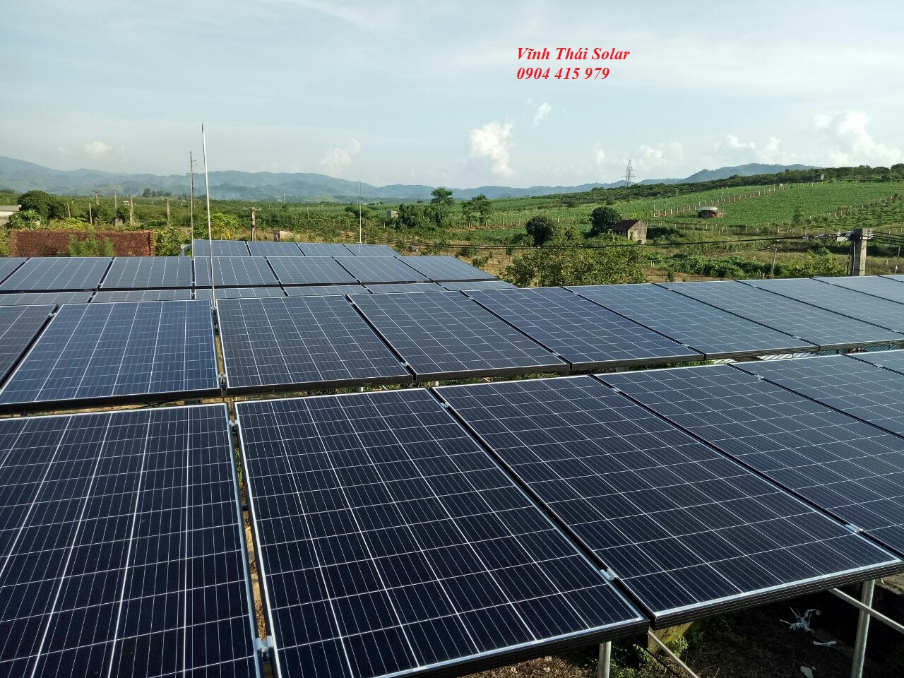 Hệ thống điện mặt trời hòa lưới cho Nông Trại tại Mộc Châu,Sơn La